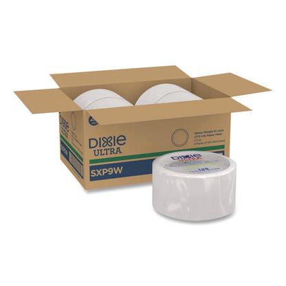 Heavy-Weight Paper Plates, 8.5" dia, 125/Pack, 4 Packs/Carton