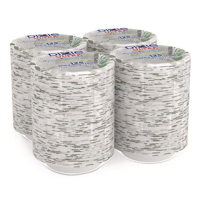 Pathways with Soak Proof Shield Heavyweight Paper Bowls, WiseSize, 12 oz, Green/Burgundy, 125/Pack, 4 Packs/Carton