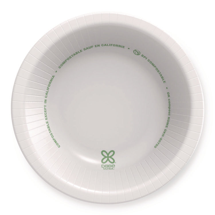 Pathways with Soak Proof Shield Heavyweight Paper Bowls, WiseSize, 12 oz, Green/Burgundy, 125/Pack, 4 Packs/Carton
