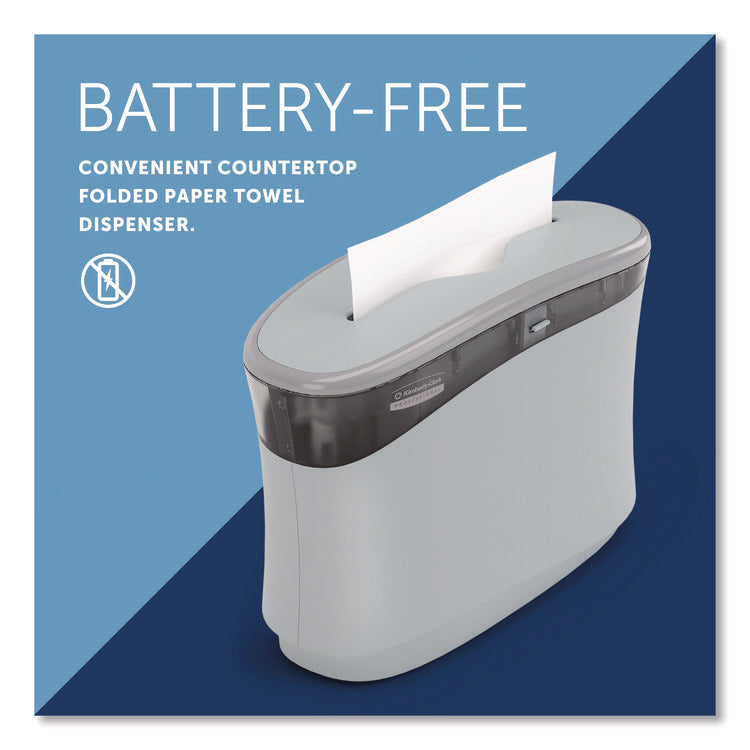 Countertop Folded Towel Dispenser, 13.3 x 5.2 x 9, Gray