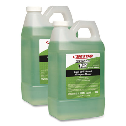 Green Earth FastDraw Natural All Purpose Cleaner, Clean Scent, 2 L Bottle, 4/Carton