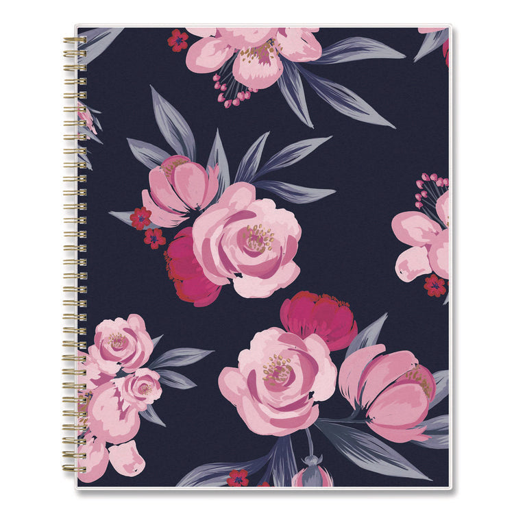 Mimi Pink Weekly/Monthly Planner, Floral Artwork, 11 x 8.5, Pink/Blue/Rose Cover, 12-Month (Jan to Dec): 2026
