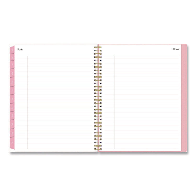 Mimi Pink Weekly/Monthly Planner, Floral Artwork, 11 x 8.5, Pink/Blue/Rose Cover, 12-Month (Jan to Dec): 2026
