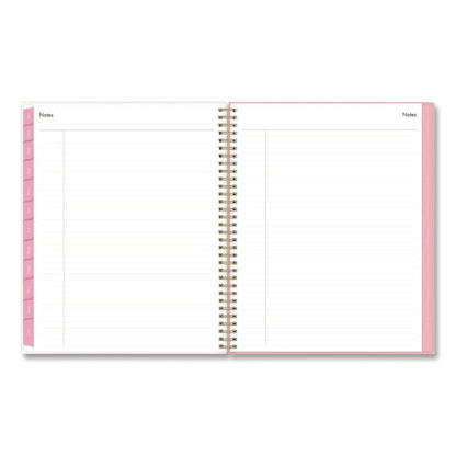 Mimi Pink Weekly/Monthly Planner, Floral Artwork, 11 x 8.5, Pink/Blue/Rose Cover, 12-Month (Jan to Dec): 2026