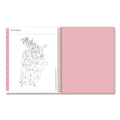 Mimi Pink Weekly/Monthly Planner, Floral Artwork, 11 x 8.5, Pink/Blue/Rose Cover, 12-Month (Jan to Dec): 2026