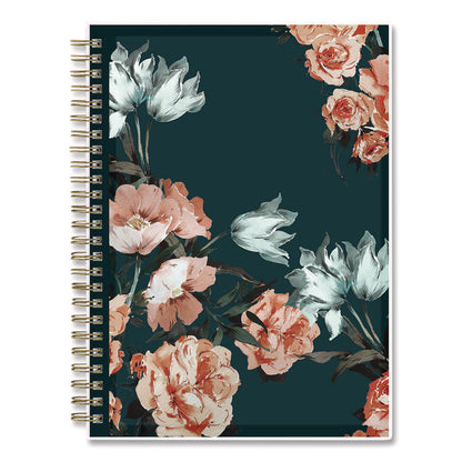 Life Note-It Dania Weekly/Monthly Planner, Floral Artwork, 8.63 x 5.88, Teal/Pink/Blue Cover, 12-Month (Jan to Dec): 2026