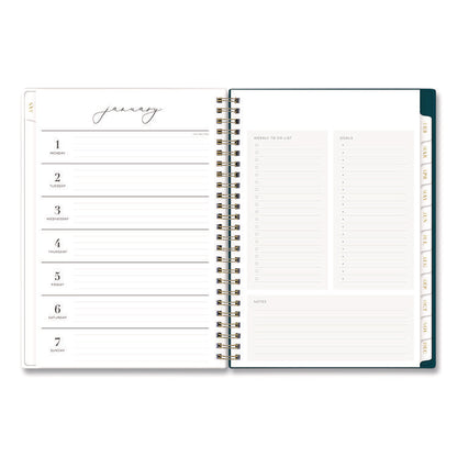Life Note-It Dania Weekly/Monthly Planner, Floral Artwork, 8.63 x 5.88, Teal/Pink/Blue Cover, 12-Month (Jan to Dec): 2026