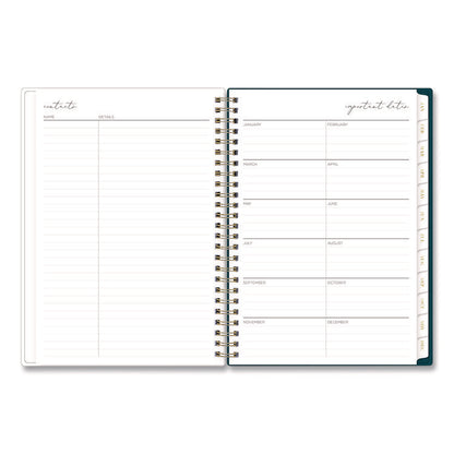 Life Note-It Dania Weekly/Monthly Planner, Floral Artwork, 8.63 x 5.88, Teal/Pink/Blue Cover, 12-Month (Jan to Dec): 2026