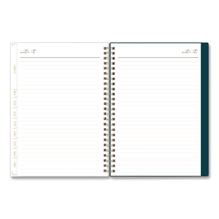 Life Note-It Dania Weekly/Monthly Planner, Floral Artwork, 8.63 x 5.88, Teal/Pink/Blue Cover, 12-Month (Jan to Dec): 2026