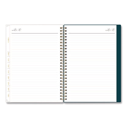 Life Note-It Dania Weekly/Monthly Planner, Floral Artwork, 8.63 x 5.88, Teal/Pink/Blue Cover, 12-Month (Jan to Dec): 2026
