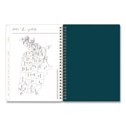 Life Note-It Dania Weekly/Monthly Planner, Floral Artwork, 8.63 x 5.88, Teal/Pink/Blue Cover, 12-Month (Jan to Dec): 2026