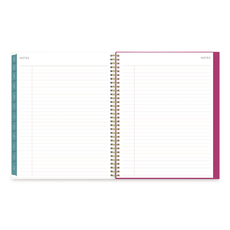 Kelly Ventura Magenta Bloom Weekly/Monthly Planner, Floral Artwork, 11 x 8.5, Multicolor Cover, 12-Month (Jan to Dec): 2026