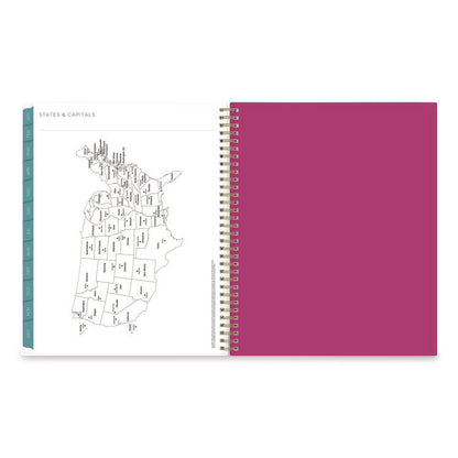 Kelly Ventura Magenta Bloom Weekly/Monthly Planner, Floral Artwork, 11 x 8.5, Multicolor Cover, 12-Month (Jan to Dec): 2026