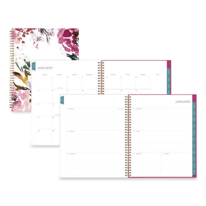 Kelly Ventura Magenta Bloom Weekly/Monthly Planner, Floral Artwork, 11 x 8.5, Multicolor Cover, 12-Month (Jan to Dec): 2026