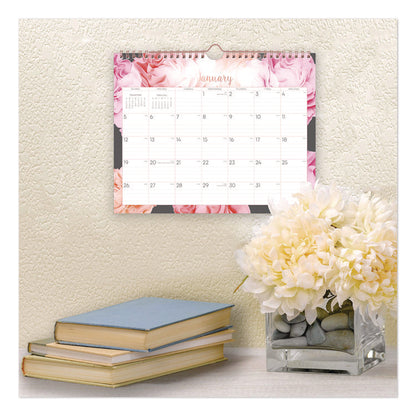 Joselyn Monthly Wall Calendar, Floral Artwork, 11 x 8.75, White/Multicolor Sheets, 12-Month (Jan to Dec): 2026