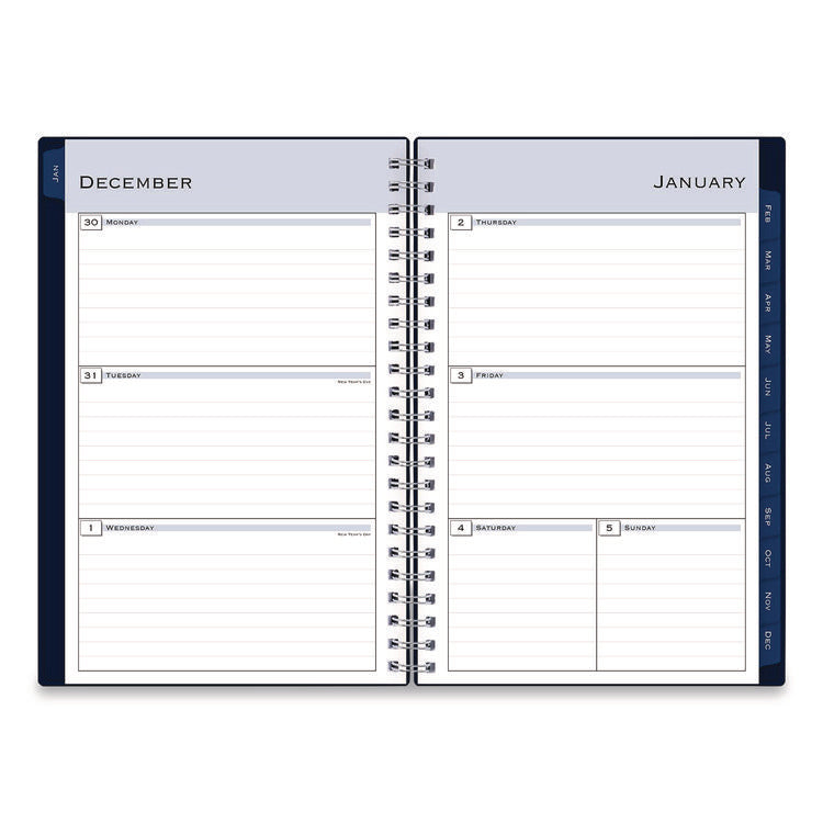 Passages Weekly/Monthly Planner, 8 x 5, Navy Cover, 12-Month (Jan to Dec): 2026