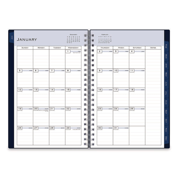 Passages Weekly/Monthly Planner, 8 x 5, Navy Cover, 12-Month (Jan to Dec): 2026
