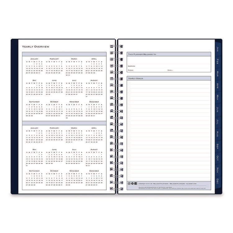 Passages Weekly/Monthly Planner, 8 x 5, Navy Cover, 12-Month (Jan to Dec): 2026