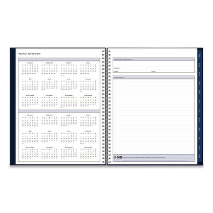 Passages Weekly Appointment Book and Monthly Planner, 11 x 8.5, Navy Cover, 12-Month (Jan to Dec): 2026