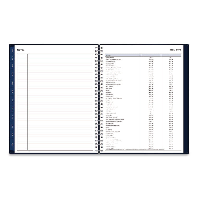 Passages Weekly Appointment Book and Monthly Planner, 11 x 8.5, Navy Cover, 12-Month (Jan to Dec): 2026