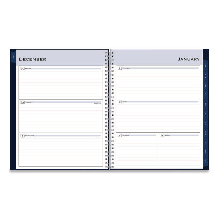 Passages Weekly/Monthly Planner, 11 x 8.5, Navy Cover, 12-Month (Jan to Dec): 2026