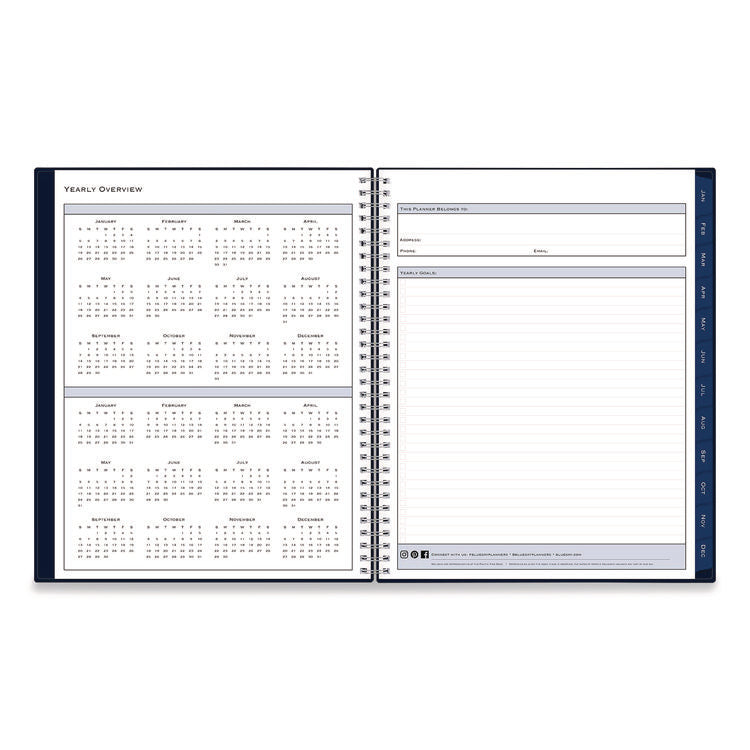 Passages Weekly/Monthly Planner, 11 x 8.5, Navy Cover, 12-Month (Jan to Dec): 2026