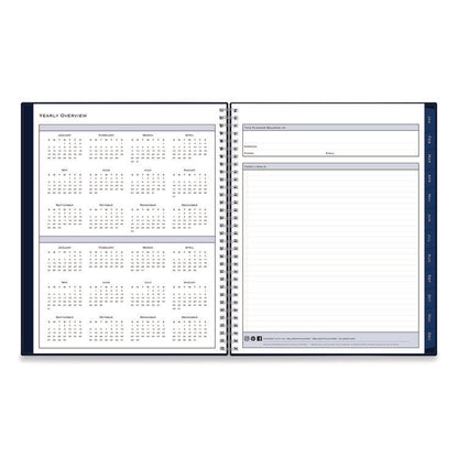 Passages Weekly/Monthly Planner, 11 x 8.5, Navy Cover, 12-Month (Jan to Dec): 2026