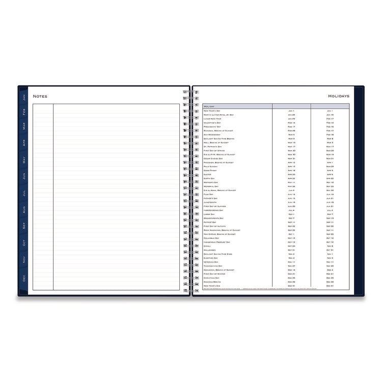 Passages Weekly/Monthly Planner, 11 x 8.5, Navy Cover, 12-Month (Jan to Dec): 2026
