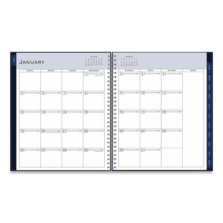 Passages Monthly Planner, 10 x 8, Navy Cover, 12-Month (Jan to Dec): 2026