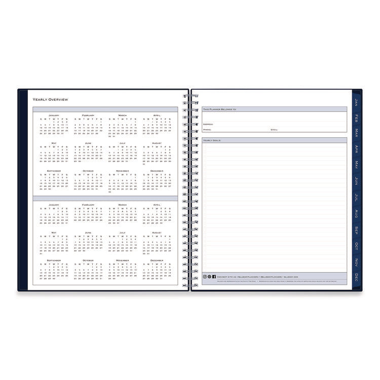 Passages Monthly Planner, 10 x 8, Navy Cover, 12-Month (Jan to Dec): 2026