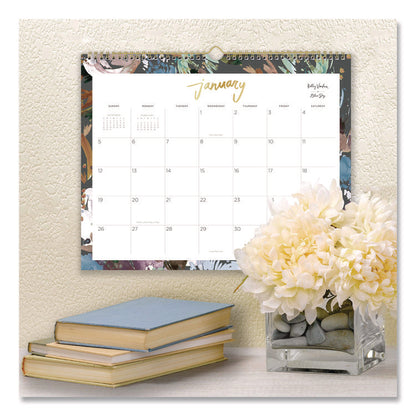 Midnight Garden Monthly Wall Calendar, 15 x 12, Floral Artwork, White/Multicolor Sheets, 12-Month (Jan to Dec): 2026