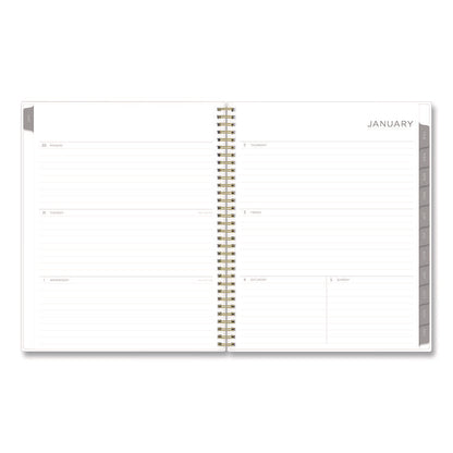 Mimosa Weekly/Monthly Planner, 11 x 8.5, Floral Artwork, Yellow/Green/White Cover, 12-Month (Jan to Dec): 2026