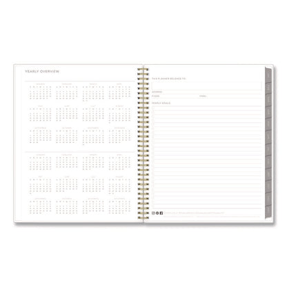 Mimosa Weekly/Monthly Planner, 11 x 8.5, Floral Artwork, Yellow/Green/White Cover, 12-Month (Jan to Dec): 2026