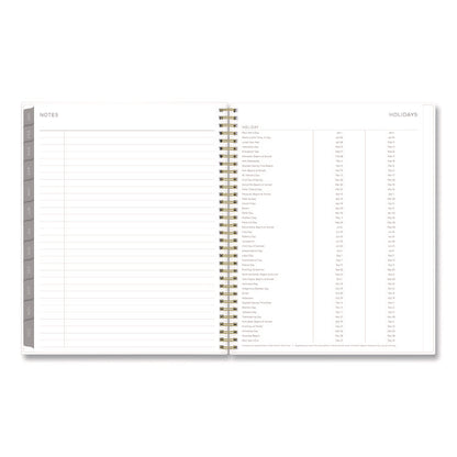 Mimosa Weekly/Monthly Planner, 11 x 8.5, Floral Artwork, Yellow/Green/White Cover, 12-Month (Jan to Dec): 2026