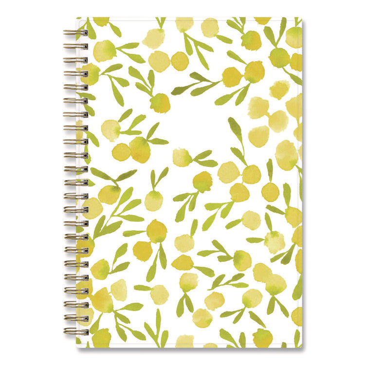 Mimosa Weekly/Monthly Planner, 8 x 5, Lemon Artwork, Yellow/Green/White Cover, 12-Month (Jan to Dec): 2026