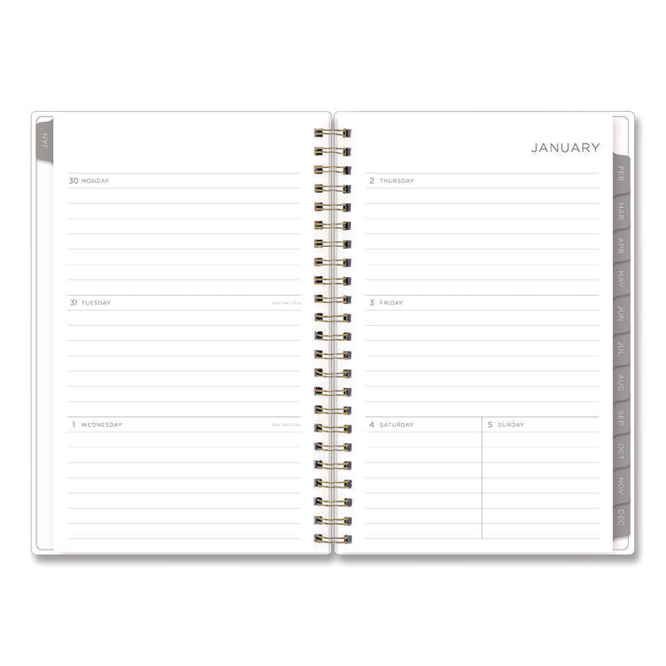 Mimosa Weekly/Monthly Planner, 8 x 5, Lemon Artwork, Yellow/Green/White Cover, 12-Month (Jan to Dec): 2026