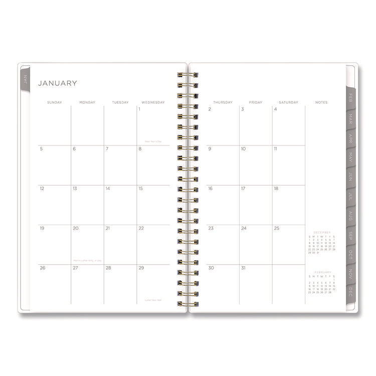 Mimosa Weekly/Monthly Planner, 8 x 5, Lemon Artwork, Yellow/Green/White Cover, 12-Month (Jan to Dec): 2026