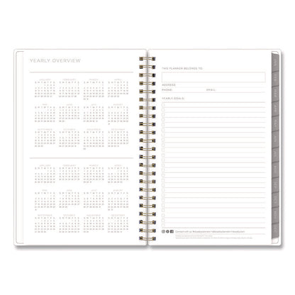 Mimosa Weekly/Monthly Planner, 8 x 5, Lemon Artwork, Yellow/Green/White Cover, 12-Month (Jan to Dec): 2026
