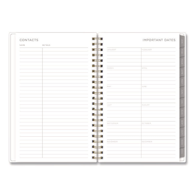 Mimosa Weekly/Monthly Planner, 8 x 5, Lemon Artwork, Yellow/Green/White Cover, 12-Month (Jan to Dec): 2026