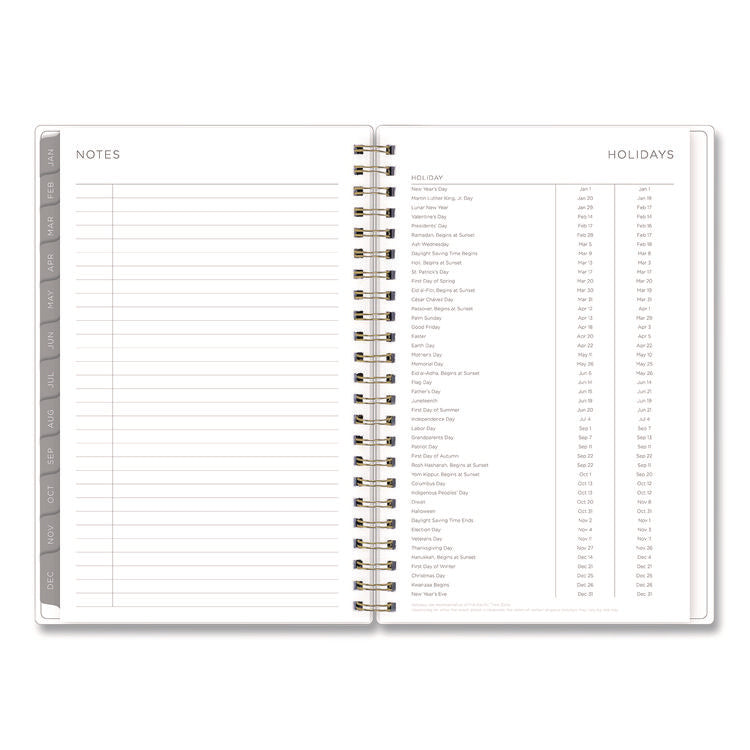 Mimosa Weekly/Monthly Planner, 8 x 5, Lemon Artwork, Yellow/Green/White Cover, 12-Month (Jan to Dec): 2026