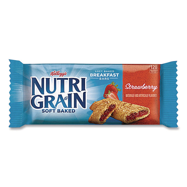 Nutri-Grain Soft Baked Breakfast Bars, Strawberry, Indv Wrapped 1.3 oz Bar, 16/Box