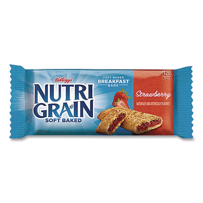 Nutri-Grain Soft Baked Breakfast Bars, Strawberry, Indv Wrapped 1.3 oz Bar, 16/Box