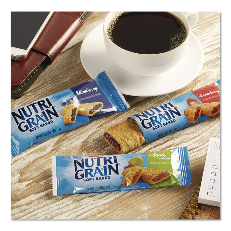Nutri-Grain Soft Baked Breakfast Bars, Asstd: Apple, Blueberry, Strawberry, 1.3 oz Bar, 48/Carton