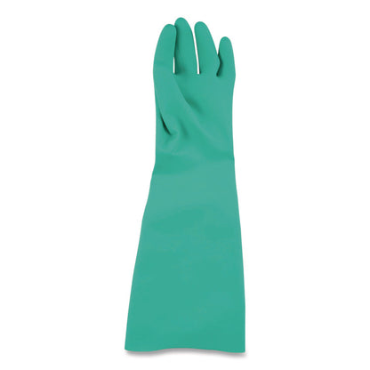Nitrile Dishwashing Gloves, 21" Long, Large, Green, Pair