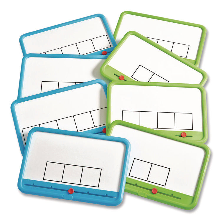ELKONIN Box Magnetic Dry Erase Board Set, 11.4 x 5, White Surface, 8 Boards