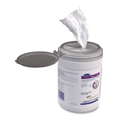 Oxivir 1 Wipes, 1-Ply, 10 x 10, Characteristic Scent, White, 60 Canister, 12 Canisters/Carton