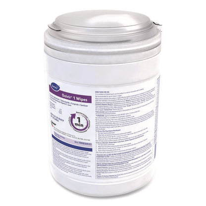 Oxivir 1 Wipes, 1-Ply, 6 x 7, 160/Canister, 12 Canisters/Carton