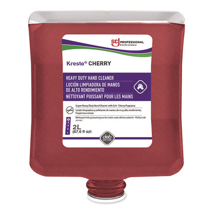 Kresto Cherry Heavy Duty Hand Cleaner Manual Cartridge Refill, Cherry Scent, 2 L, 4/Carton