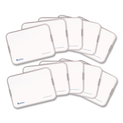 Dry Erase Boards, 9" x 12", White Surface, 10 Boards