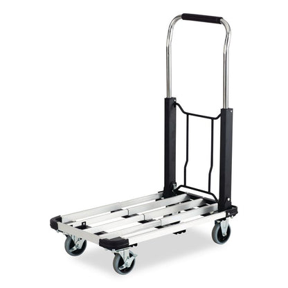 Stow-Away Collapsible Medium Hand Truck, 275 lb Capacity, 19 x 17.75 x 38.75, Aluminum